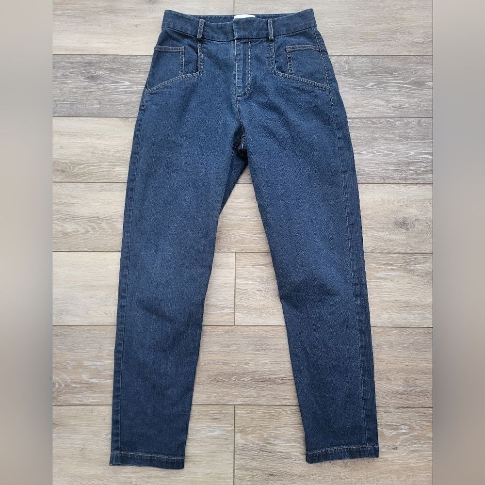 Colovos Women's Vintage Jeans dark denim cotton size 2